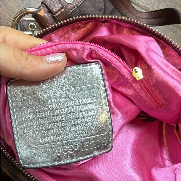 Coach Alexandra brown satchel bag - Picture 6 of 7